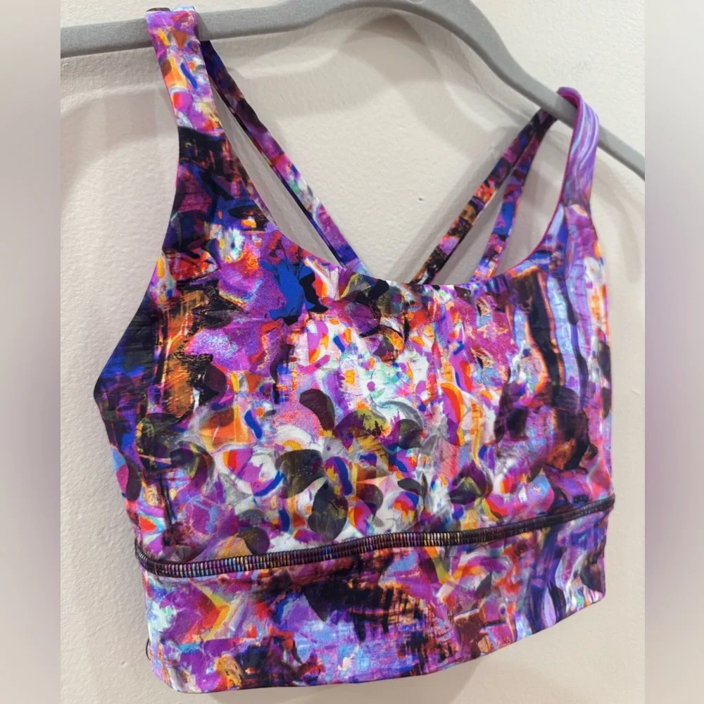 lululemon seawheeze energy bra longline *medium support size 4